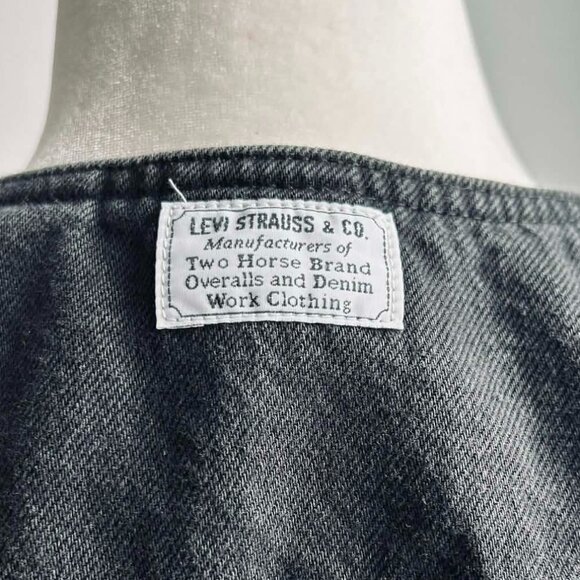 Levi’s Washed Black Denim Button-Front Short Dress with Pockets – US M - Picture 11 of 12